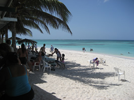 Relaxing at the Cows Wreck Country Club, Anegada