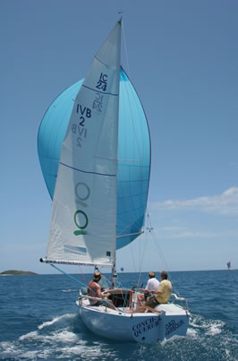 CONCH-QUERER Sails of to 1st place in Escape BVI Regatta