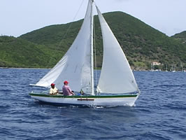 On a reach to Anegada in the Dark And Stormy Regatta